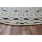 Homeroots 4 ft. Round Blue, Cream & Tan Decorative Area Rug 396180 - alternate 6